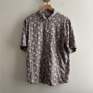 Faherty Floral Hemp Blend Button Down Shirt